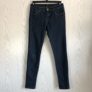 EUC Forever 21 Dark Wash Mid Rise Skinny Jeans Size 25